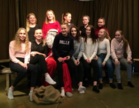 Kuva Majoranin pikkujouluista 2017 joulupukin kanssa, kuva Maija Virtanen