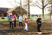 Vuoden 1992 grillijuhlien eli kauden päättäjäisten pesäpallo-ottelu, kuva Eija Komulainen.