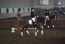 Eerika Aartoaho ja Markus Tiina Karkkolaisen kouludemossa vuonna 2011, kuva Anne Barck.