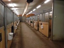 Uuden tallin erityisilmastointi, huomaa pussi katossa. © Sanna Aspholm