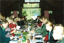 Hubertus-juhla vuonna 1993 vintillä, kuva Eija Komulainen.