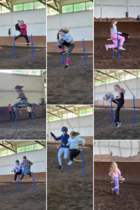 Verkka-alueella lämmiteltiin tunnollisesti, ja hienoja hyppyjä nähtiin niin siellä kuin radallakin.